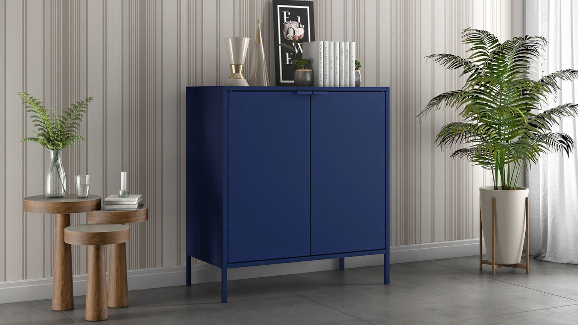 Smart Double Wide 29.92" High Cabinet in Blue