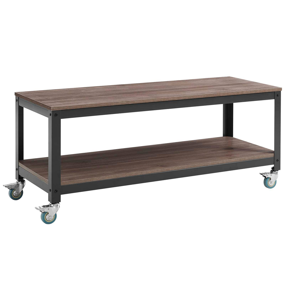 Vivify Tiered Serving or TV Stand Gray Walnut