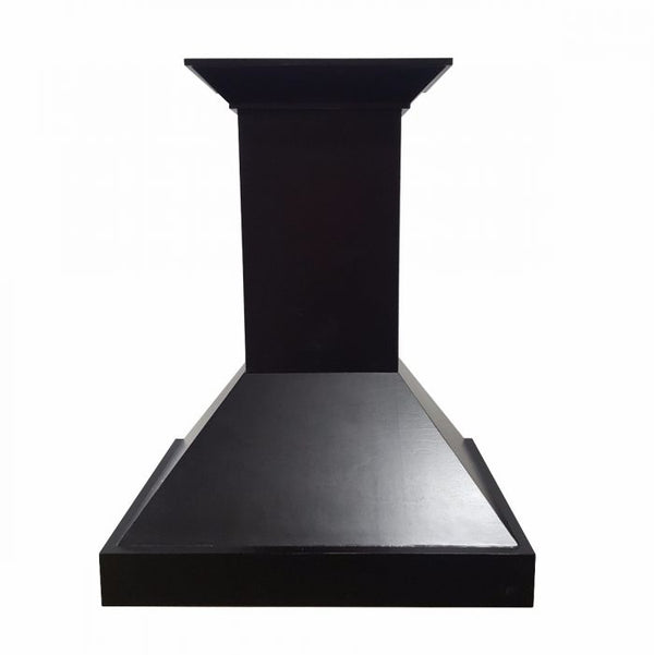 ZLINE Wooden Wall Mount Range Hood in Black - Includes Motor - KBCC, 30 inch