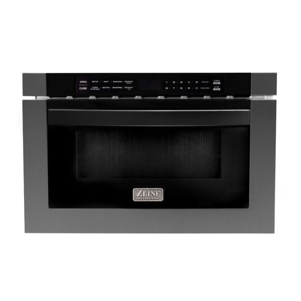 ZLINE 24 1.2 cu. ft. Microwave Drawer in Black Stainless Steel