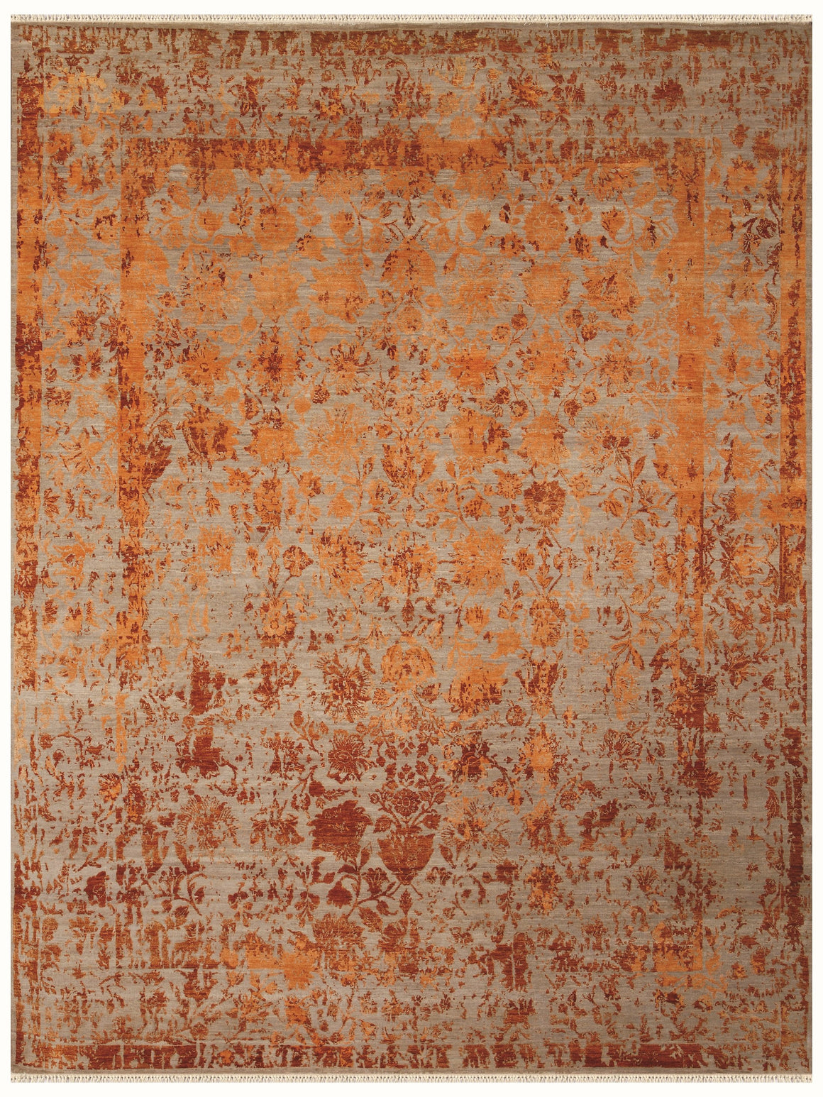 Hoeft Transitional Design Hand Knotted Rug 8'x10'