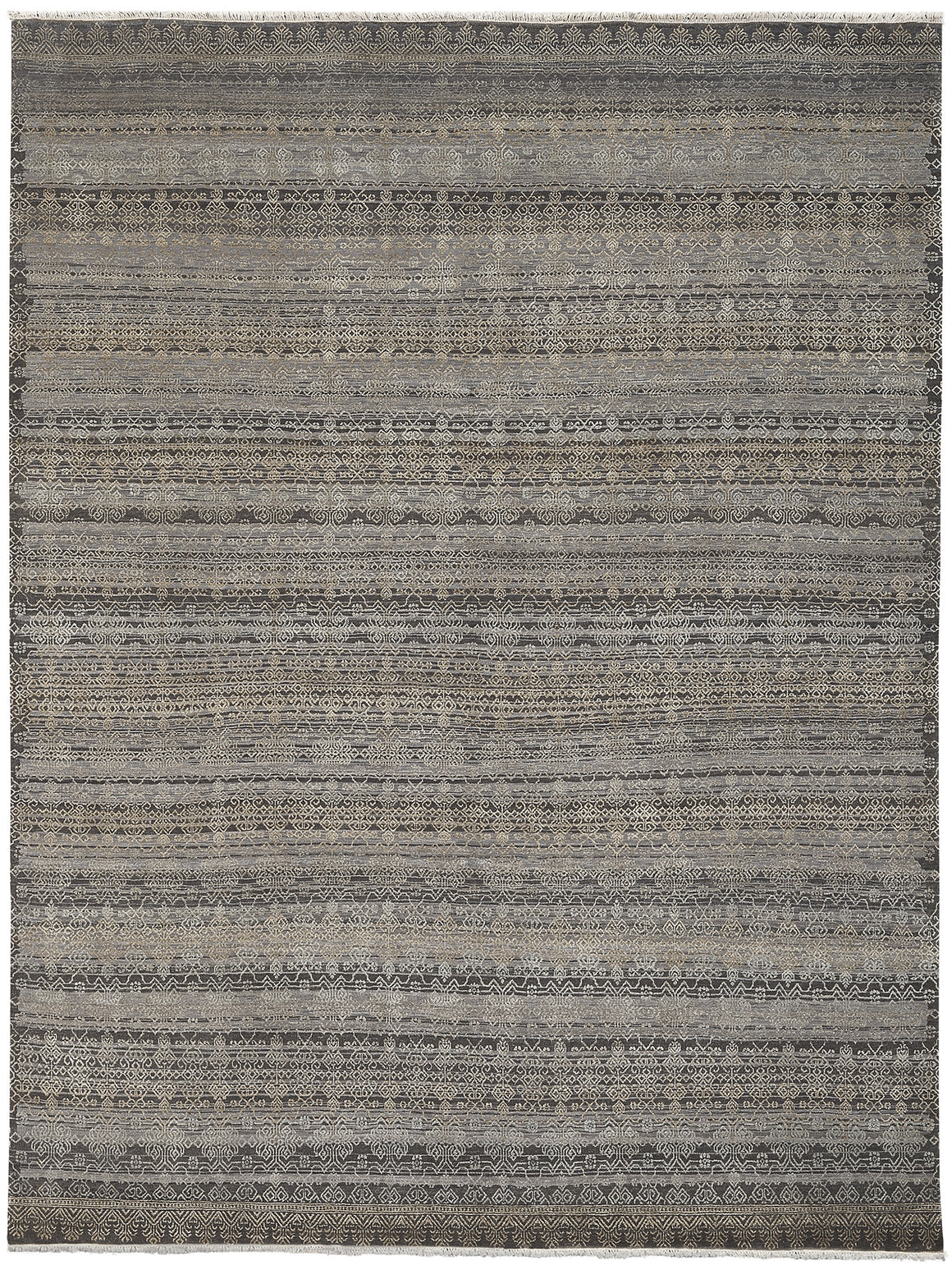 Hoeft Transitional Design Hand Knotted Rug 8'x10'