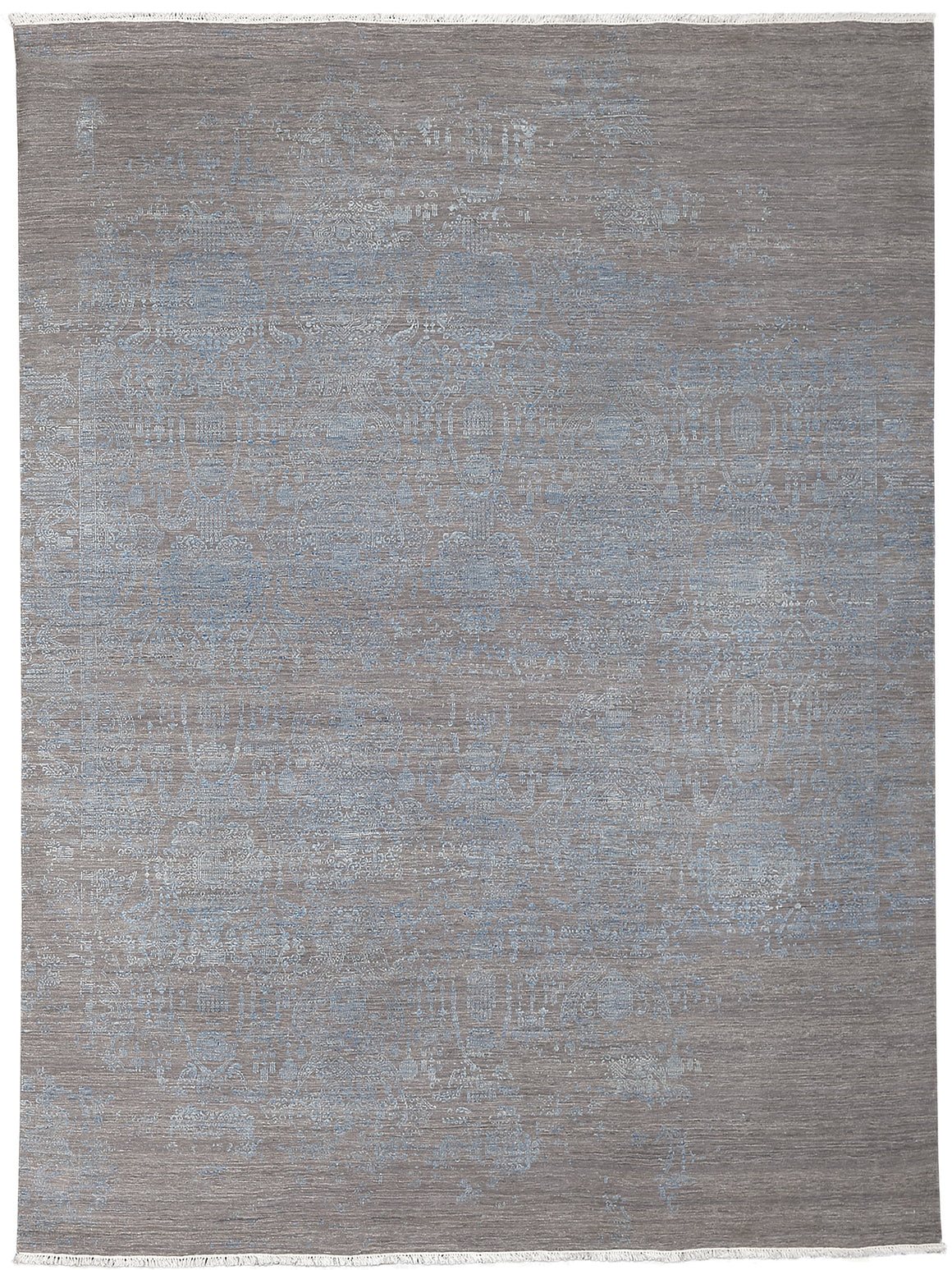 Hoeft Transitional Design Hand Knotted Rug 9'x12'