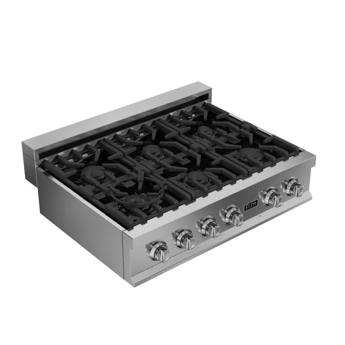 ZLINE 36 in. Porcelain Rangetop with 6 Gas Burners (RT36)