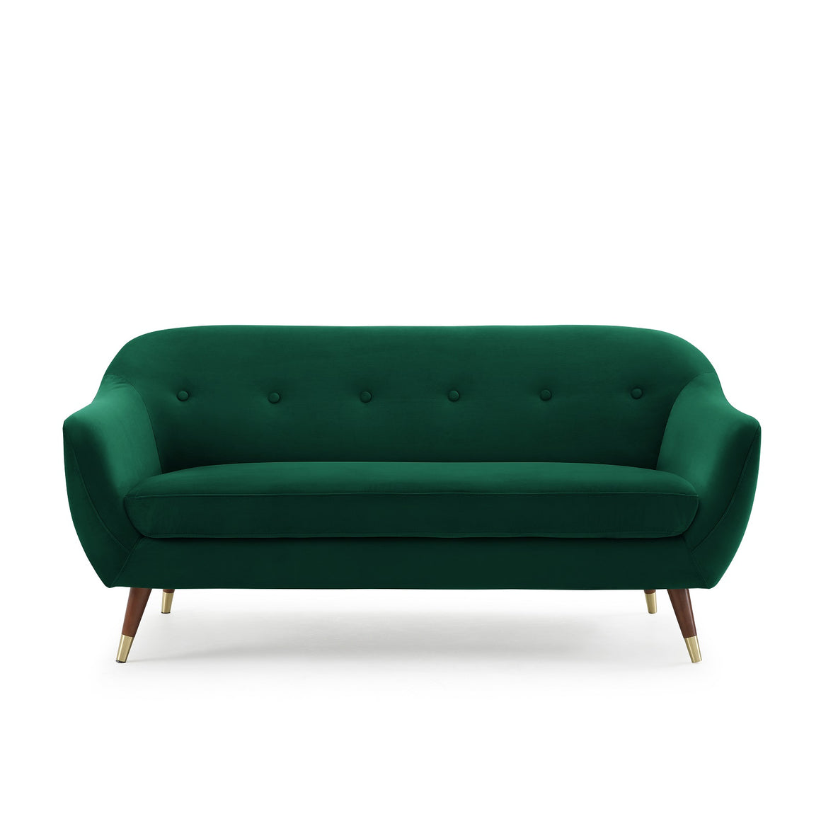 IVY Velvet Sofa in Green