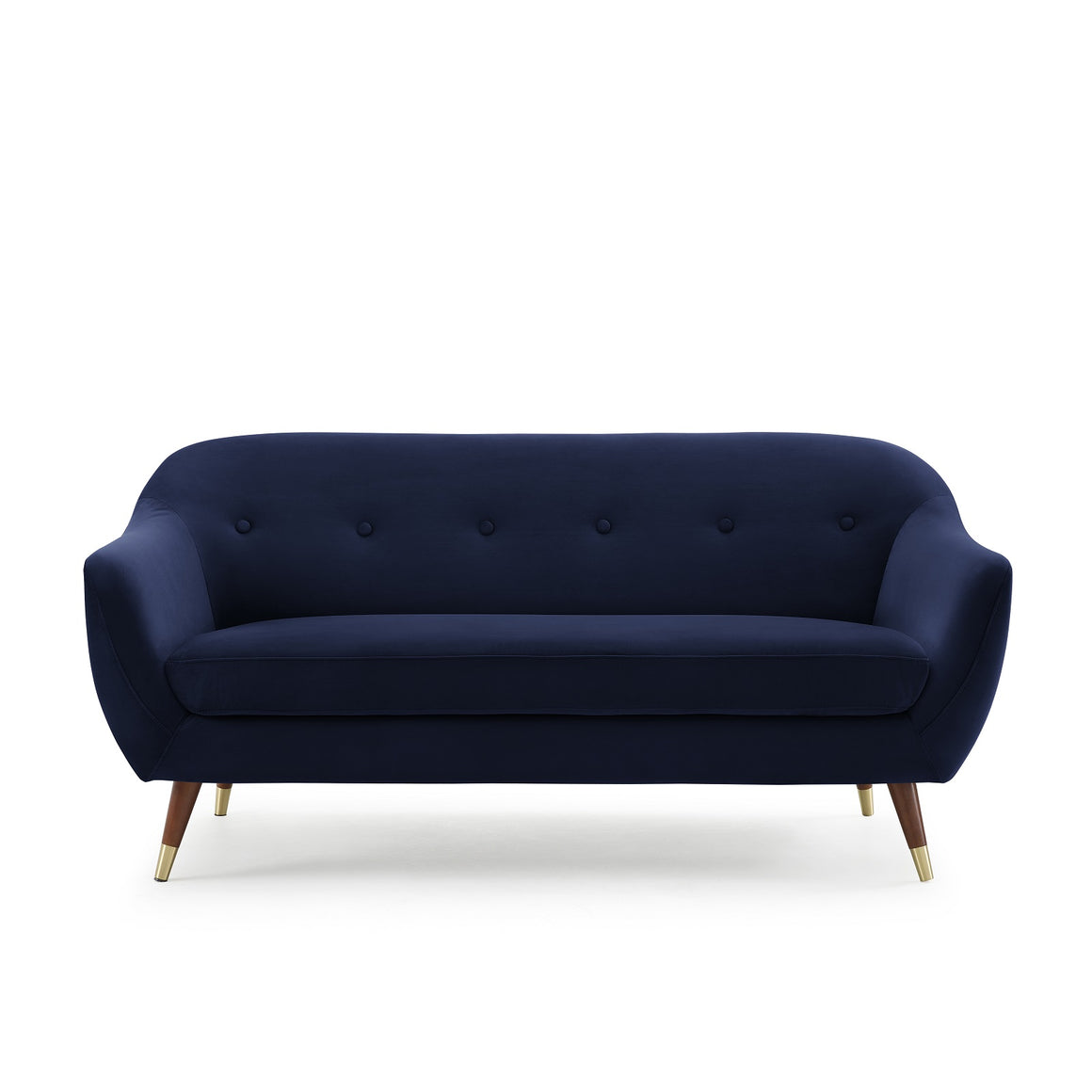 IVY Velvet Sofa in Dark Blue