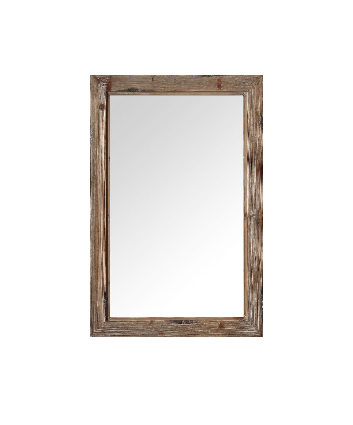 24" Rustic Fir Mirror with Distressed Finish