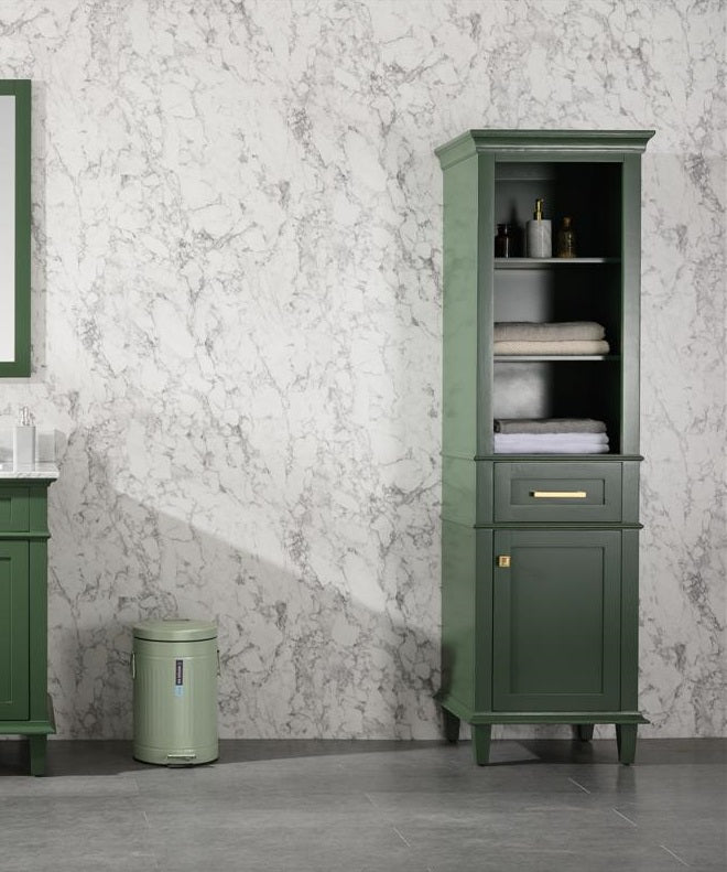 21" Haven Collection Vogue Green Linen Cabinet