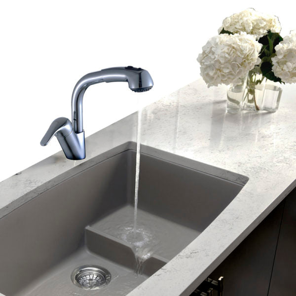Legion Furniture ZK88407-PC ZK Series Single Hole Pull-Down Faucet