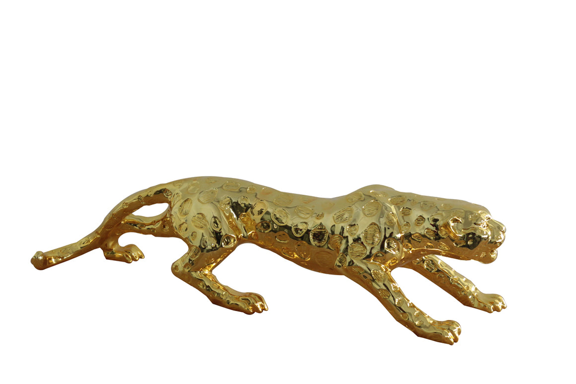 Modrest Jaguar Gold Mirror Sculpture