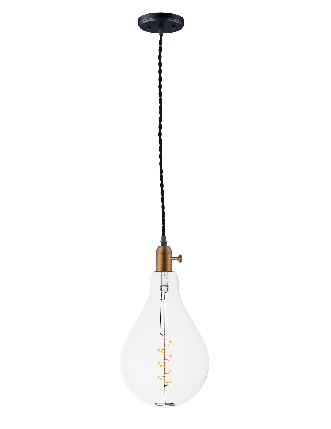 Early Electric 1-Light Pendant with A50 LED Bulb