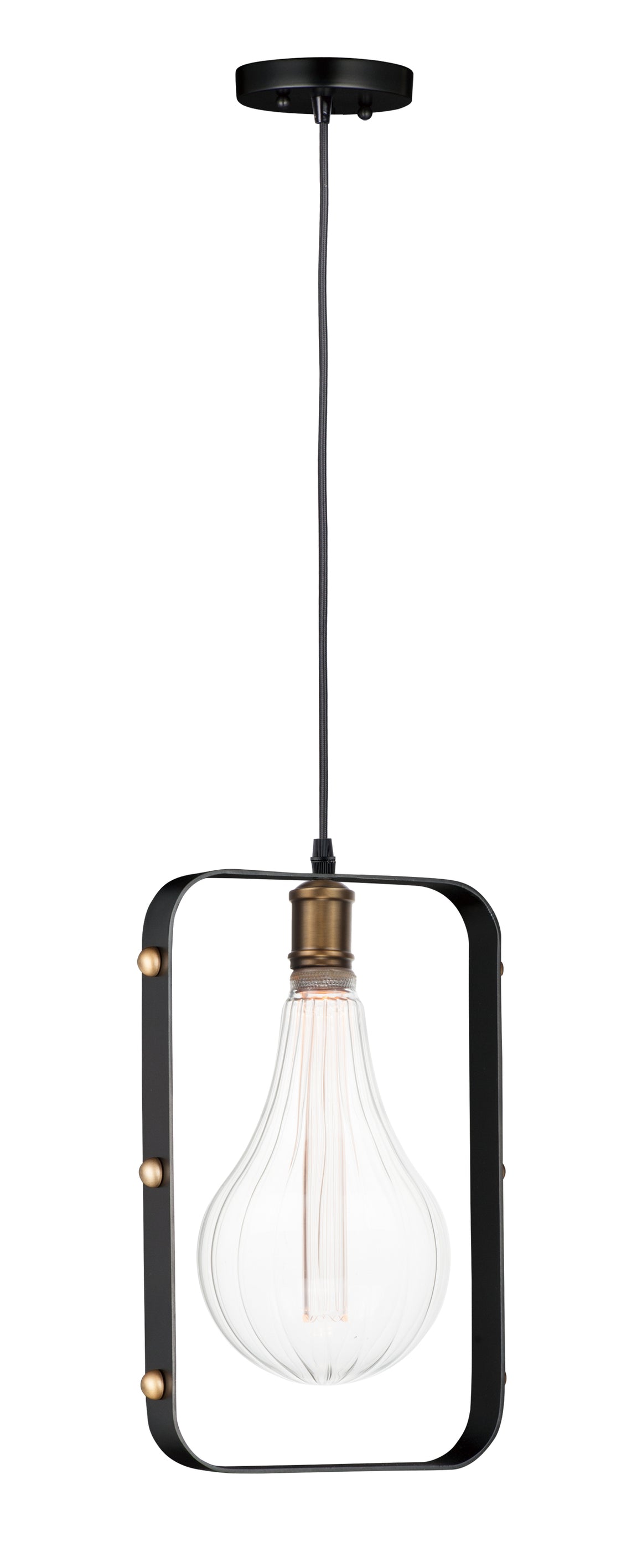 Early Electric 1-Light Pendant with A52 LED Bulb