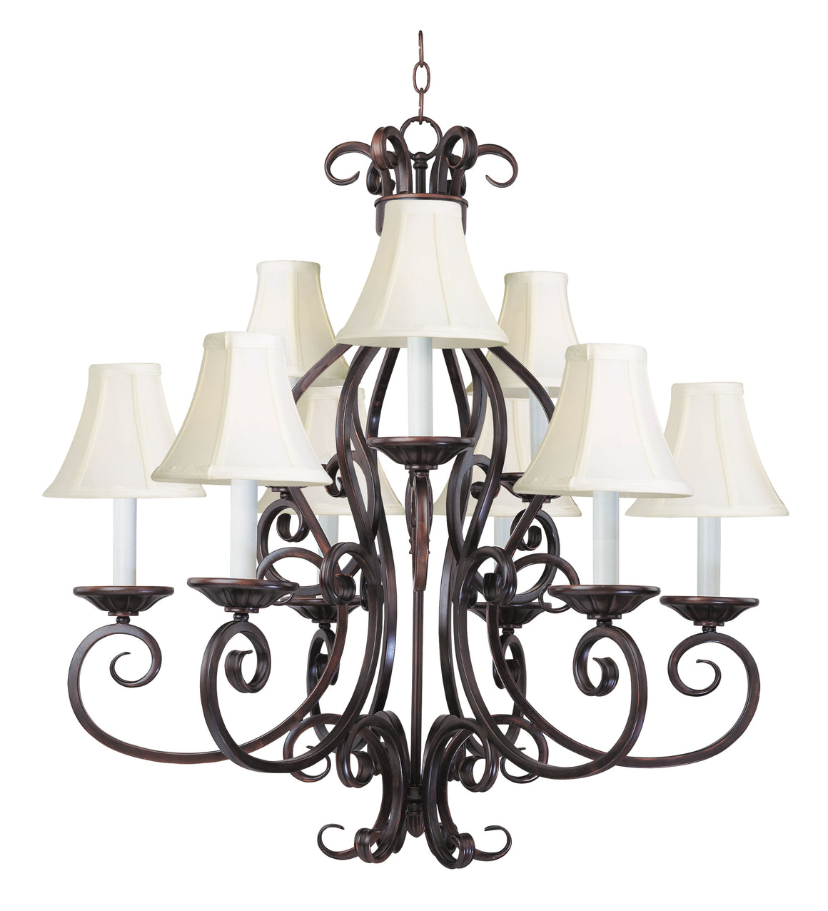 Manor 9-Light Chandelier with Shades