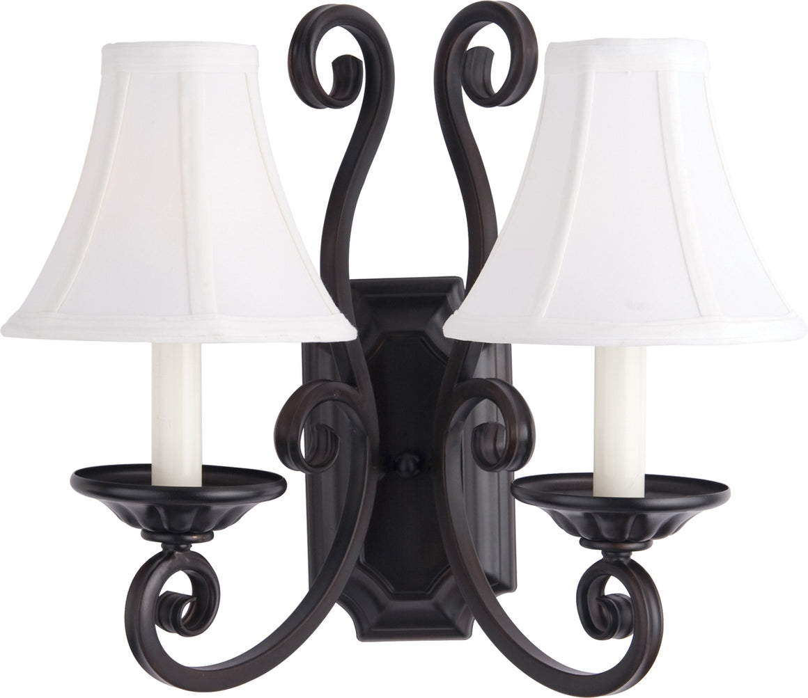 Manor 2-Light Wall Sconce with Shades