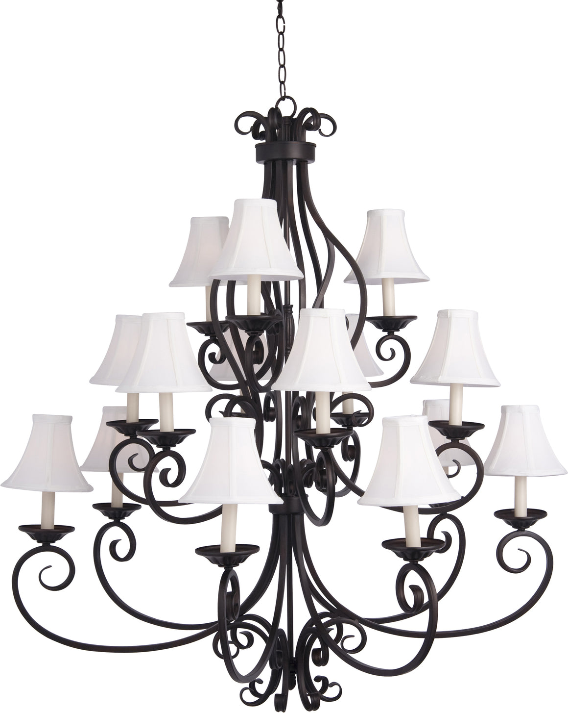 Manor 15-Light Chandelier with Shades