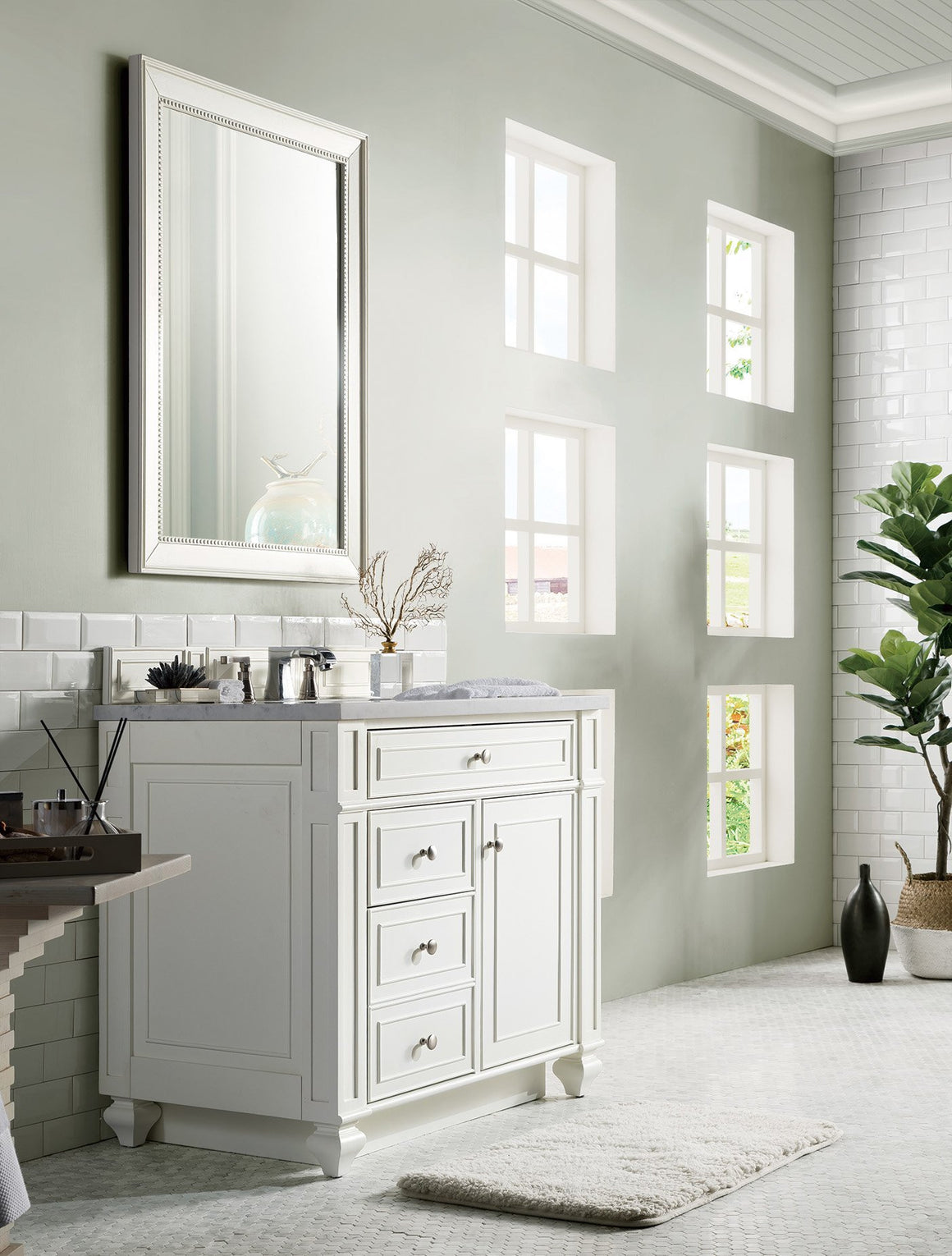 Bristol 36" Single Vanity, Bright White