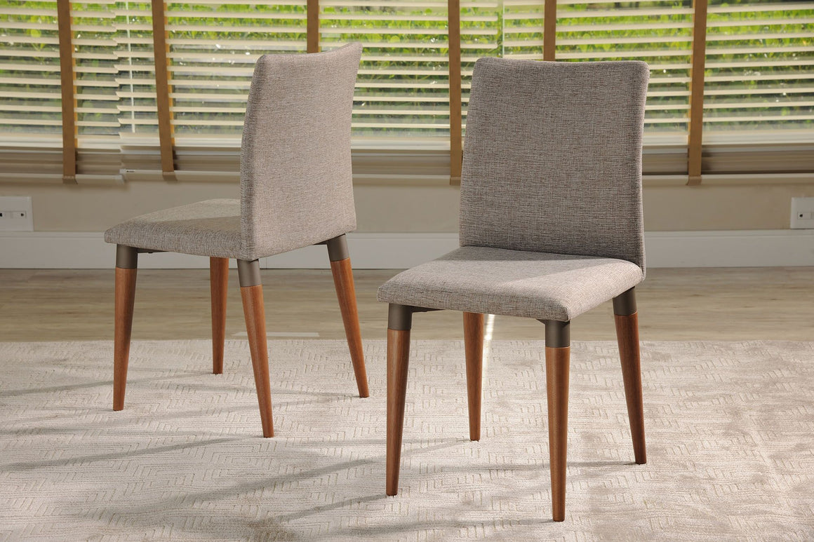 Charles 2-Piece Dining Chair in Grey