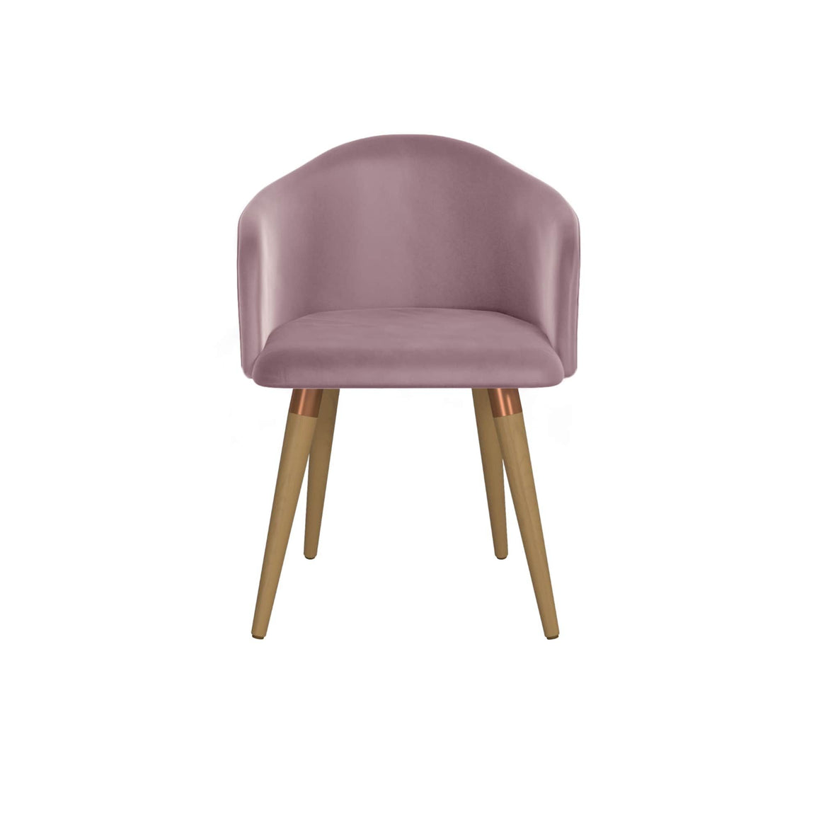 Kari Velvet Matelassé Accent Chair in Rose Pink