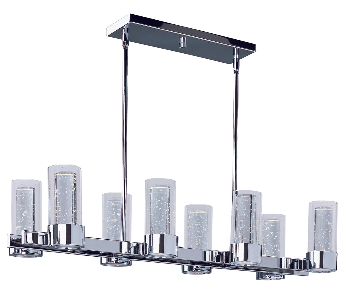 Sync LED 8-Light Linear Chandelier