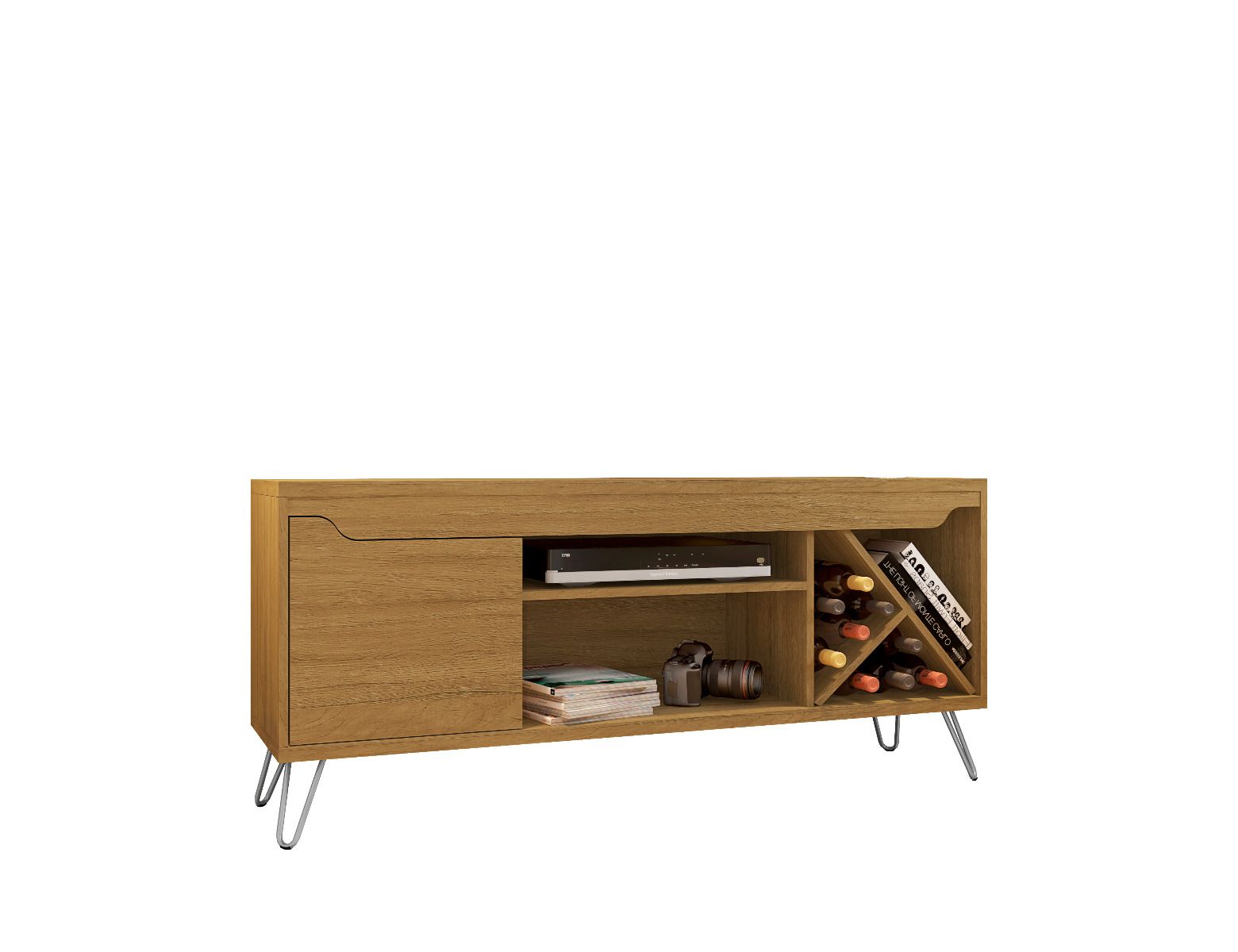 Tv cabinet with online wine rack