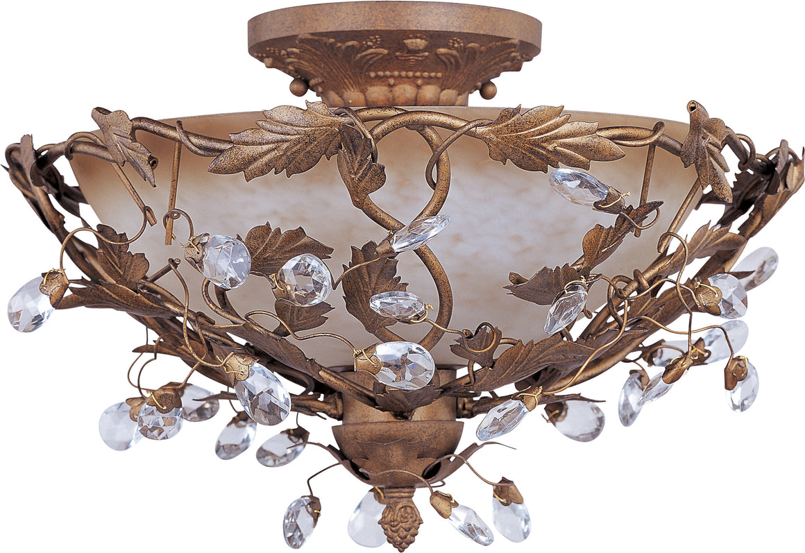 Elegante 3-Light Semi-Flush Mount