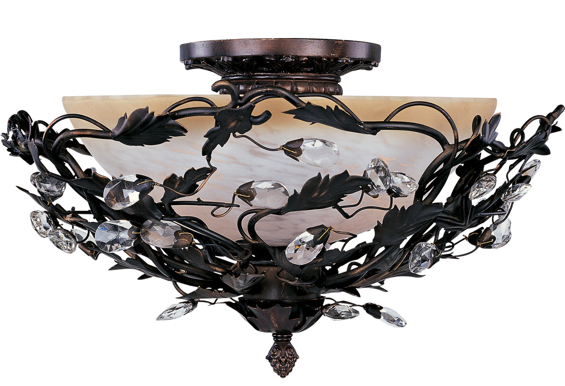 Elegante 3-Light Semi-Flush Mount