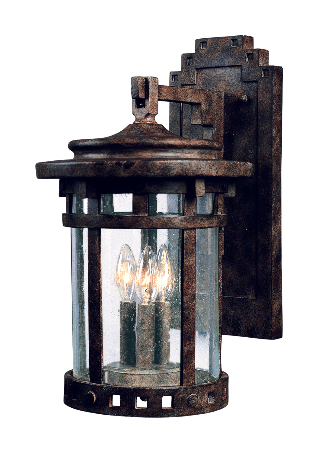 Santa Barbara Cast 3-Light Outdoor Wall Lantern