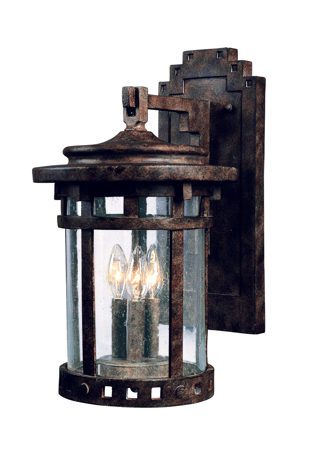 Santa Barbara Cast 3-Light Outdoor Wall Lantern