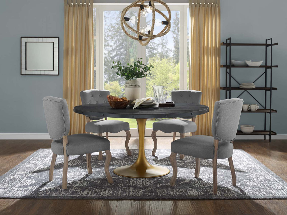 Drive Oval Wood Top Dining Table