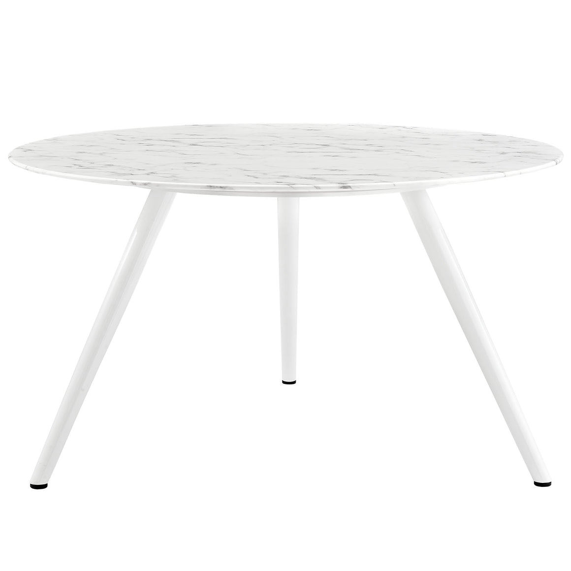 Lippa Round Artificial Marble Dining Table with Tripod Base