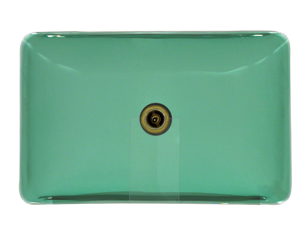 P046E Colored Glass Vessel Bathroom Sink