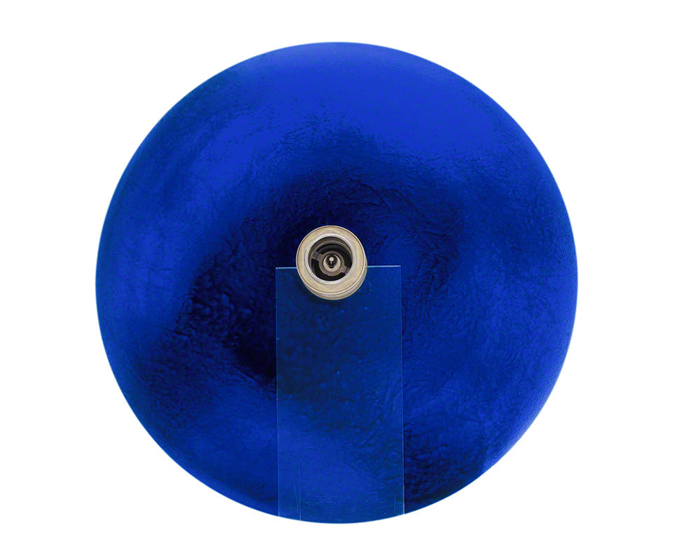 P446 Foil Undertone Blue Glass Vessel Sink