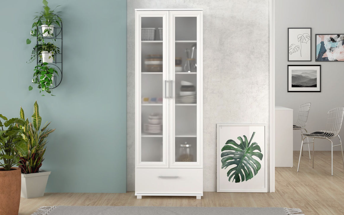 Serra 1.0- 5- Shelf Bookcase in White
