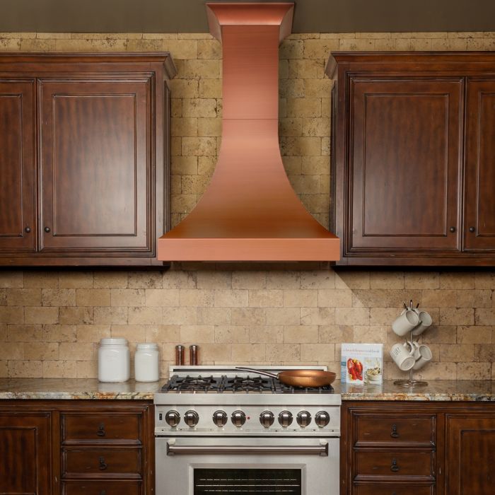 ZLINE 30" Designer Series Copper Finish Wall Range Hood (8632C-30)