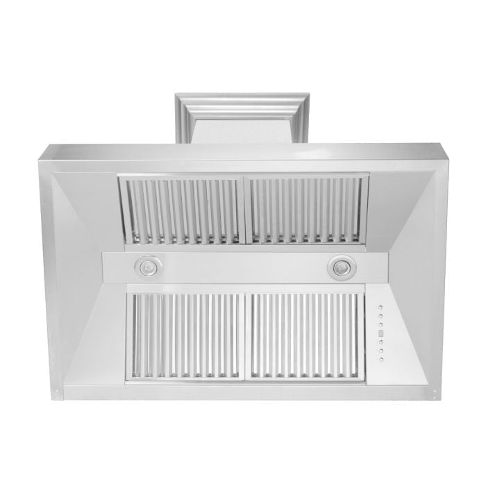 ZLINE 48" DuraSnow Stainless Steel Range Hood with White Matte Shell (8654SNX-WM48)