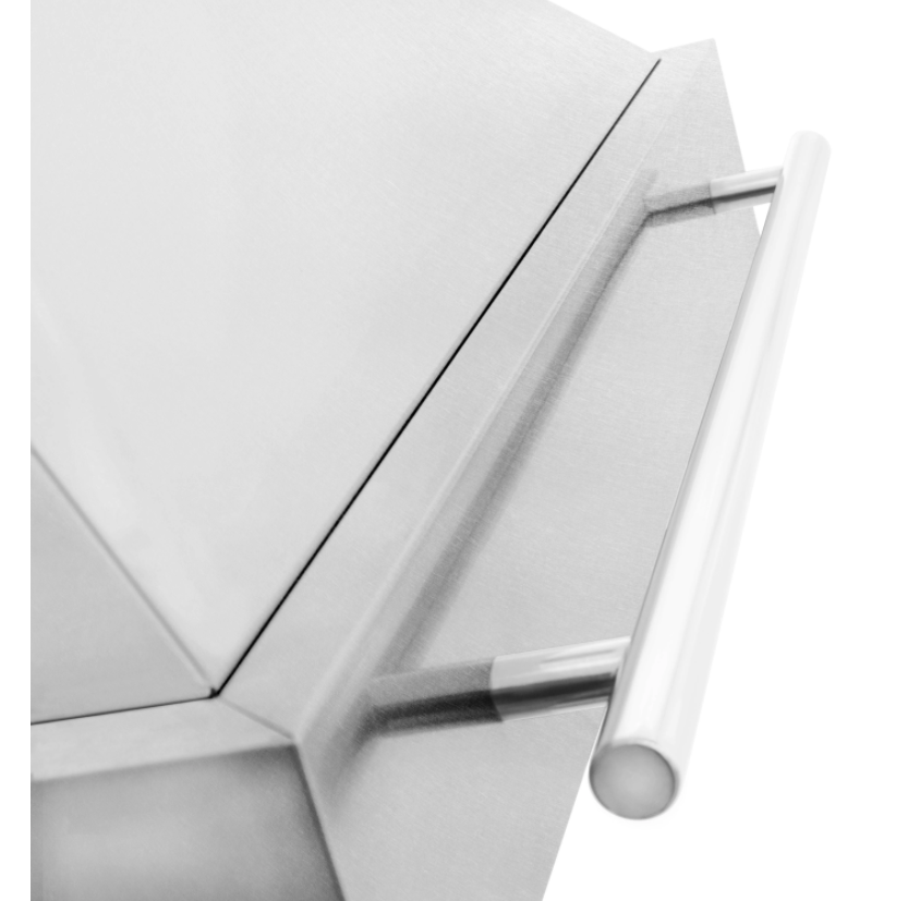 ZLINE 36" DuraSnow Stainless Steel Range Hood with White Matte Shell (8654SNX-WM-36)