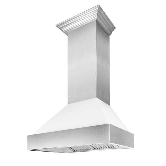 48" Snow Finish Range Hood with White Matte Shell (8654WM-48)