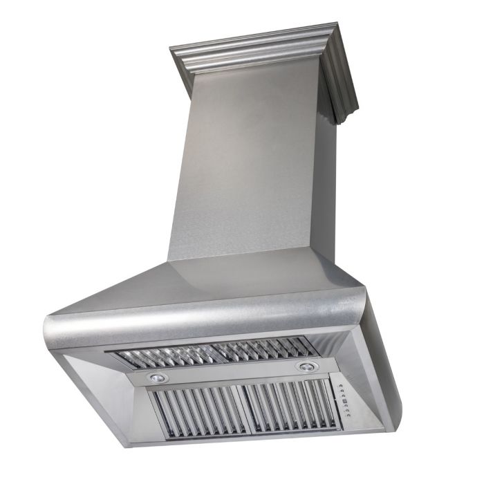 ZLINE 30 in. Wall Mount Range Hood in Snow Finished Stainless Steel (8687S-30)