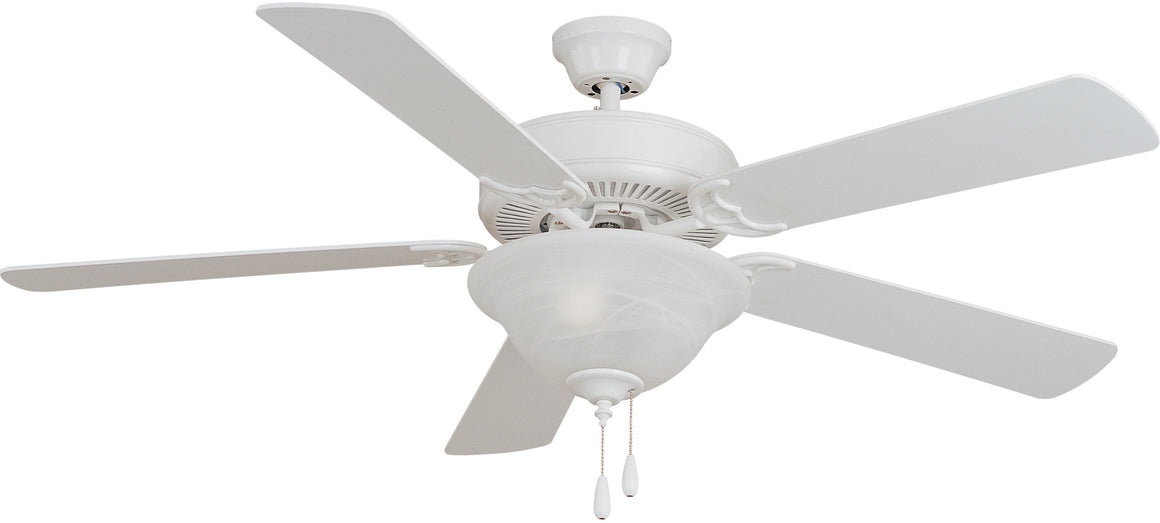 Basic-Max 52" Ceiling Fan White/Light Oak Blades