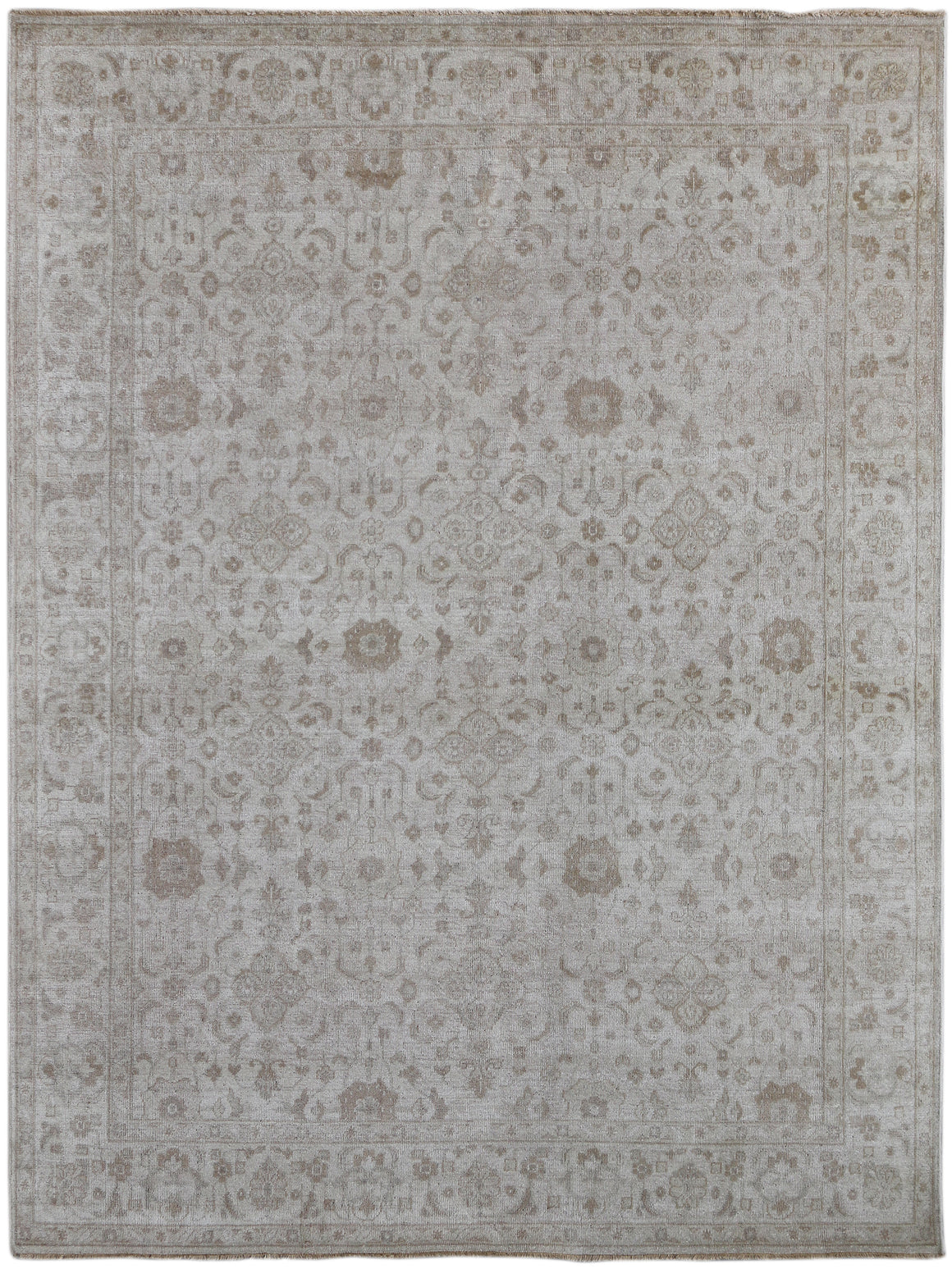 Sallena Traditional Design Hand Knotted Rug 6'x9'