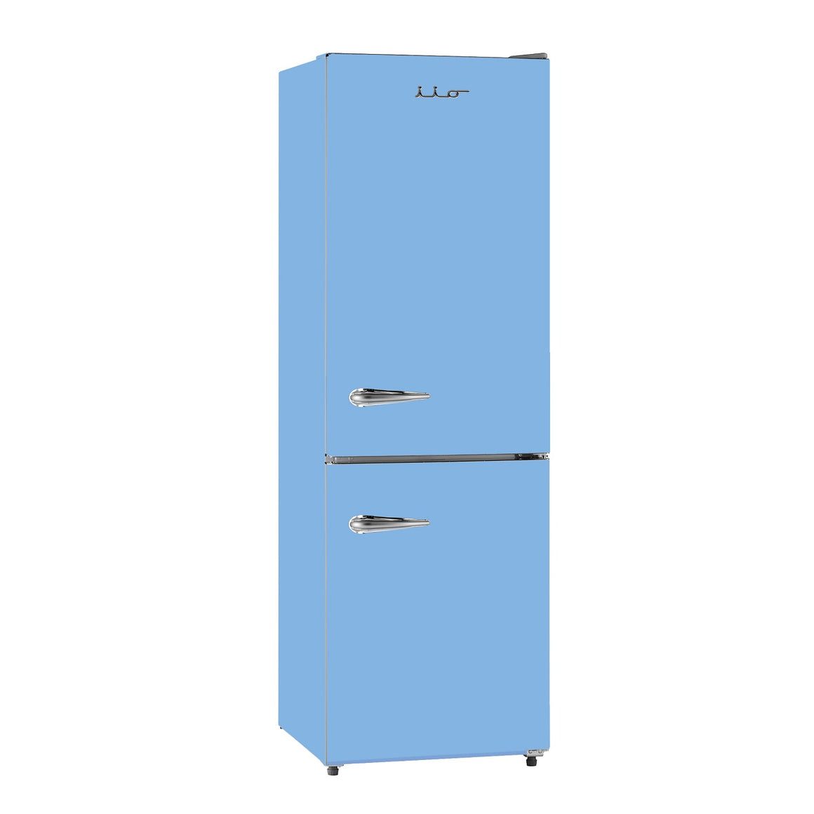 iio 11 cu. ft. Frost Free Retro Refrigerator with Bottom Freezer in Light Blue (Right Hinge)