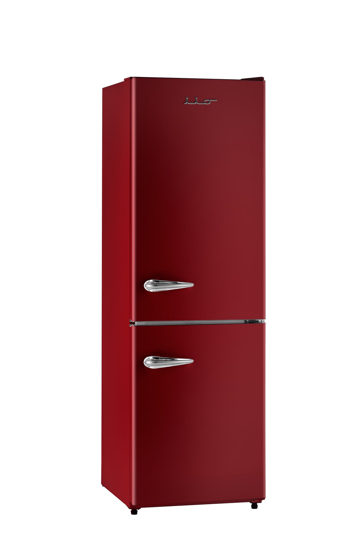 iio 11 Cu. Ft. Retro Refrigerator with Bottom Freezer in Red (Right Hinge)