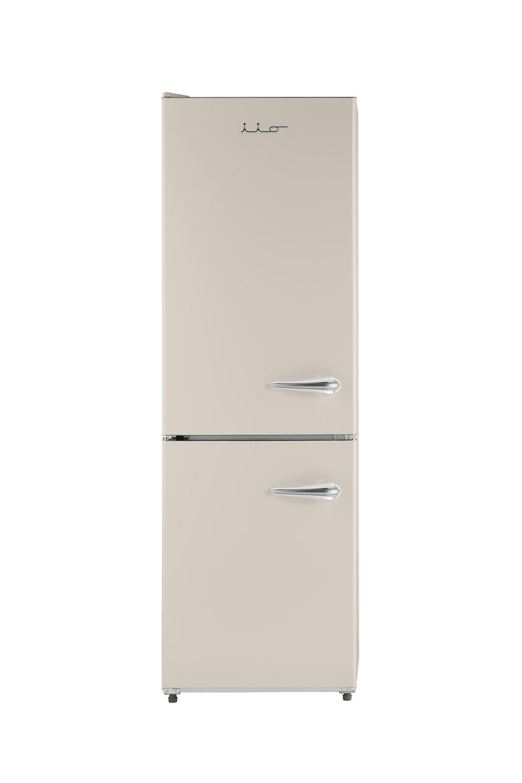 iio 7 Cu. Ft. Retro Refrigerator with Bottom Freezer in Frost White