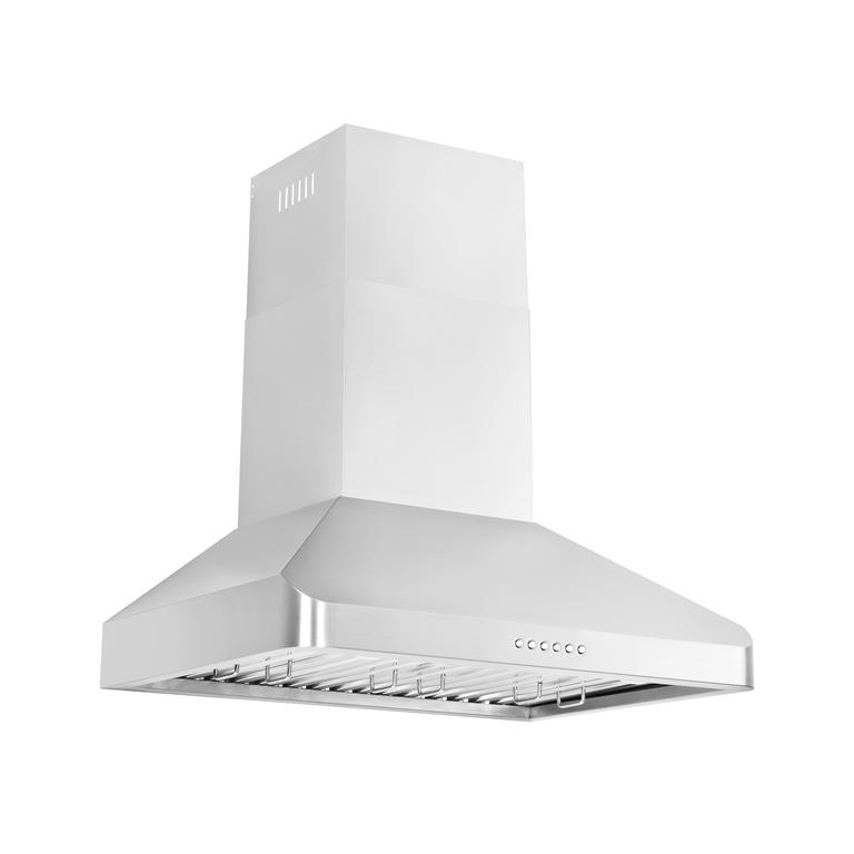 ZLINE 36" Alpine Series Ducted Wall Mount Range Hood with Remote in Stainless Steel (ALP100WL-36)