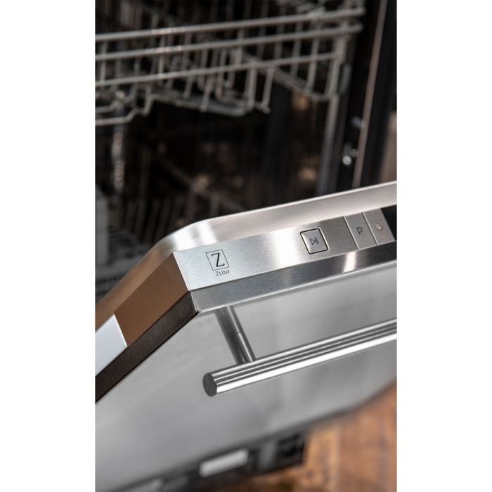 24 in. Top Control Dishwasher in Stainless Steel with Stainless Steel Tub and Modern Style Handle