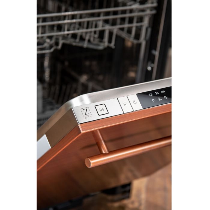 18 in. Top Control Dishwasher in Copper with Stainless Steel Tub and Modern Style Handle