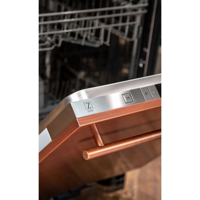 24 in. Top Control Dishwasher in Copper with Stainless Steel Tub and Modern Style Handle