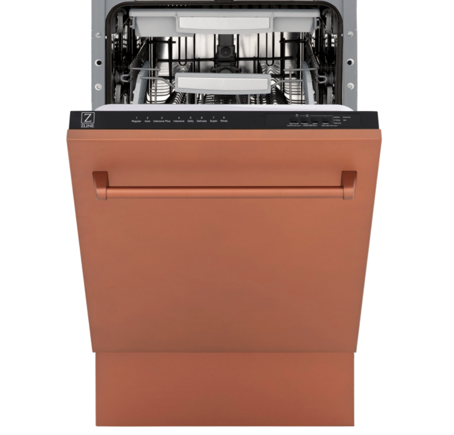 18" Top Control Tall Tub Dishwasher in Copper with Stainless Steel Tub and 3rd Rack (DWV-C-18)