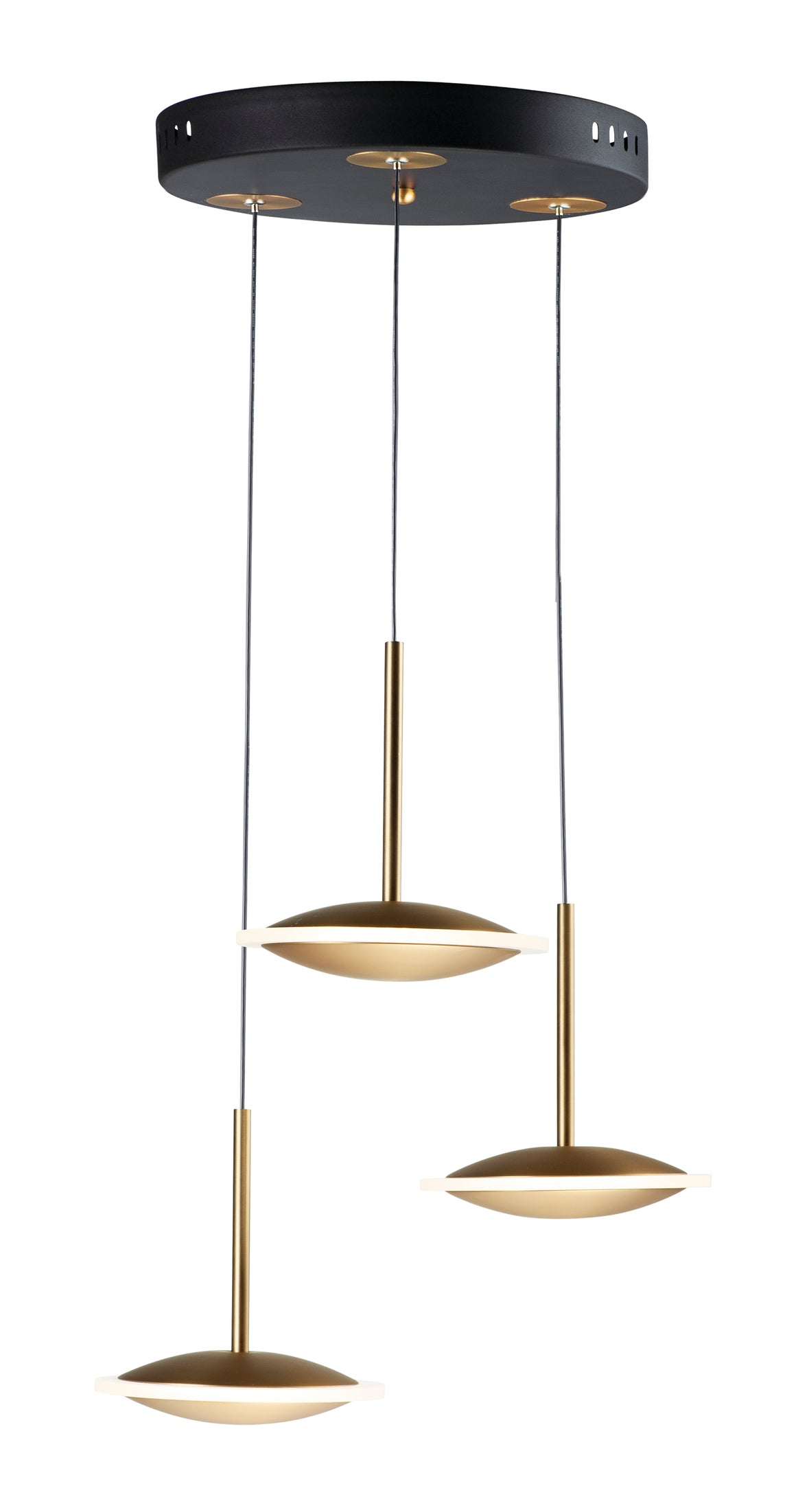 Saucer LED 3-Light Pendant