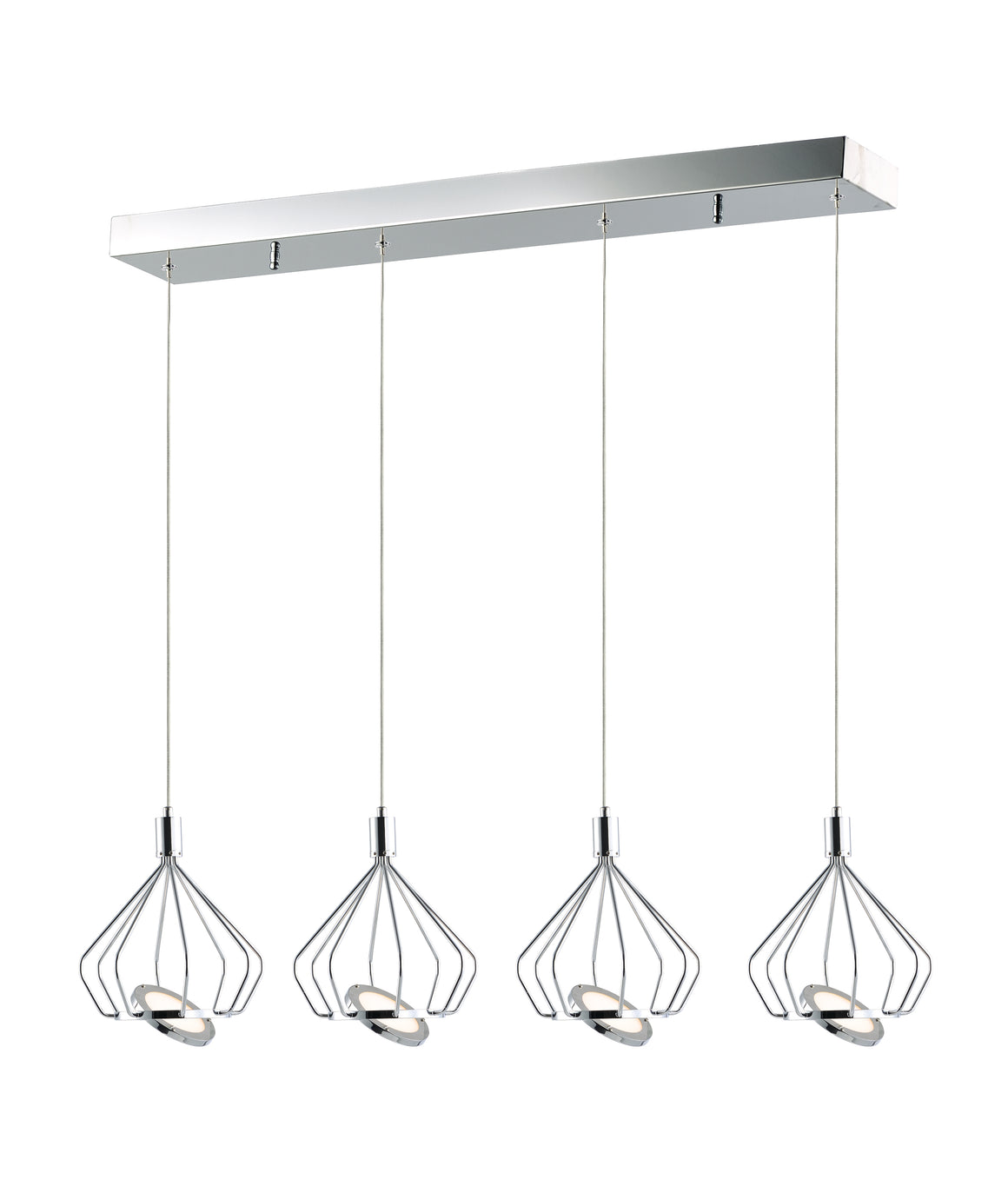 Tilt LED 4-Light Pendant